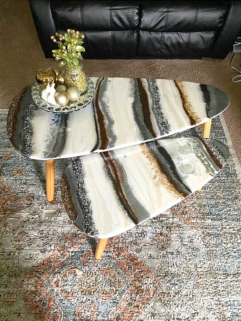 Resin Coffee Table Set