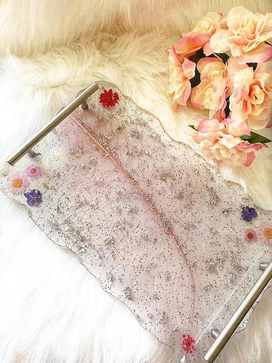 Feather Pink Tray