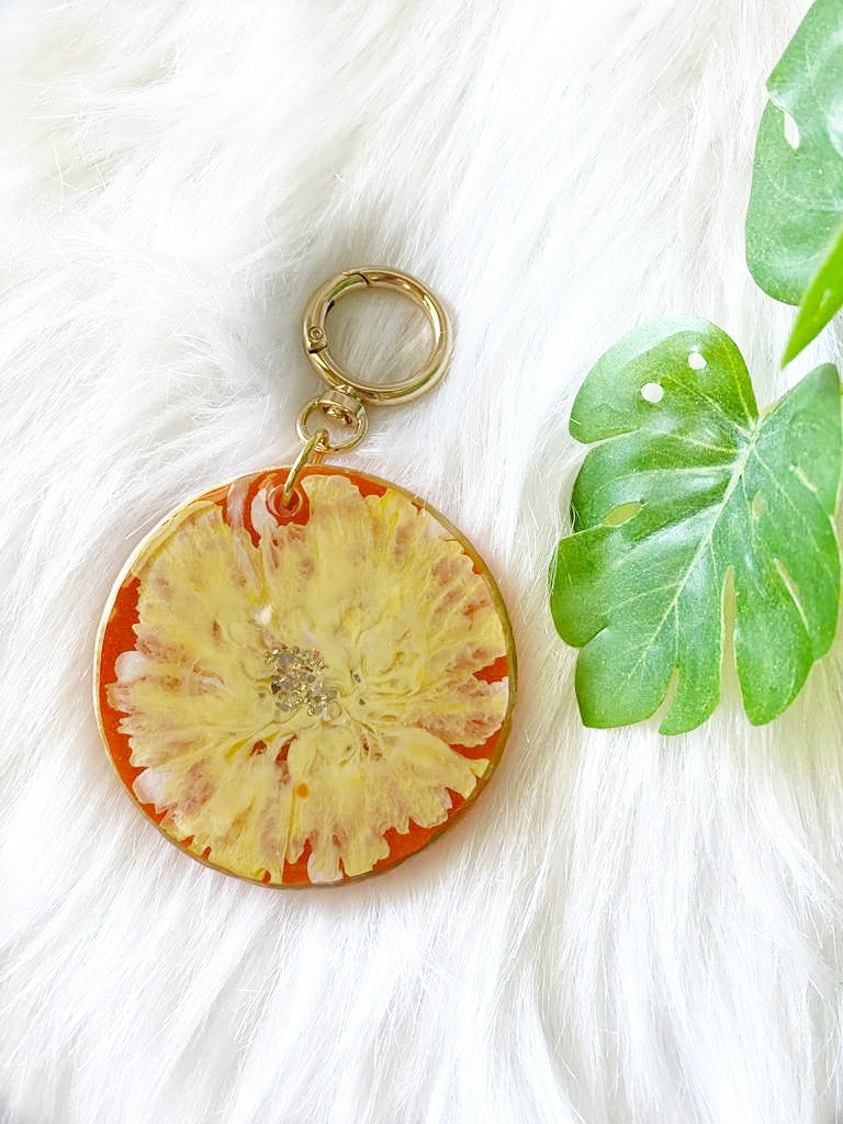 Yellow delight Resin Keychain