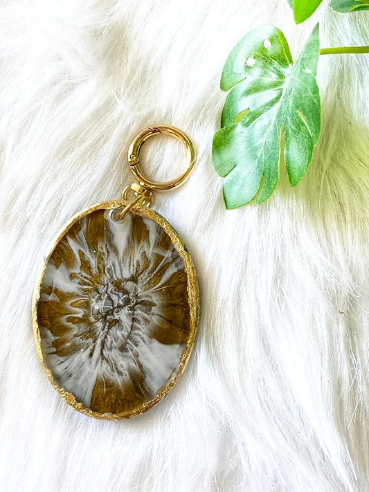 Geode Keychain