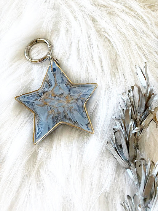 Blue Star Keychains