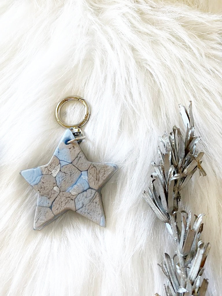 Blue Star Keychains